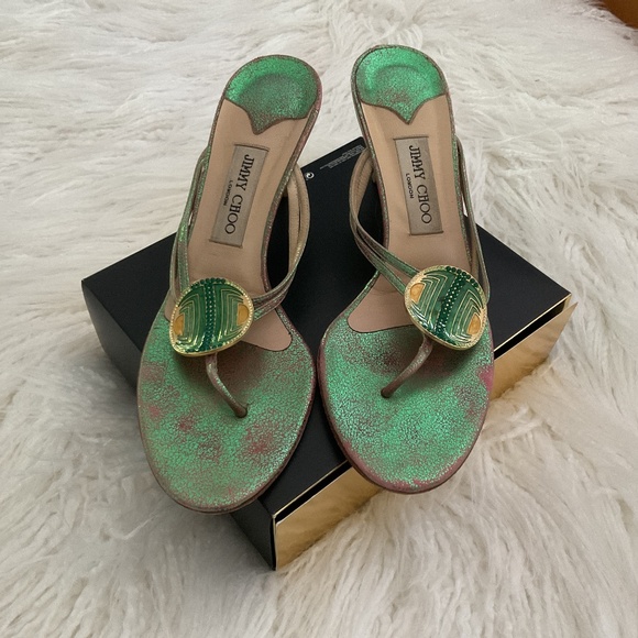 Jimmy Choo Shoes - Jimmy Choo Metallic Sandals
